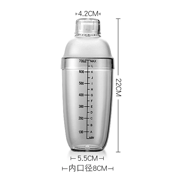 700ml Пластик шейкер 350 мл/530 мл/700 мл/1000 мл вина смеситель напитков вино шейкер для напитков Смеситель для кухни посуда домашняя Бар инструменты mx3161438 - Цвет: 700ml