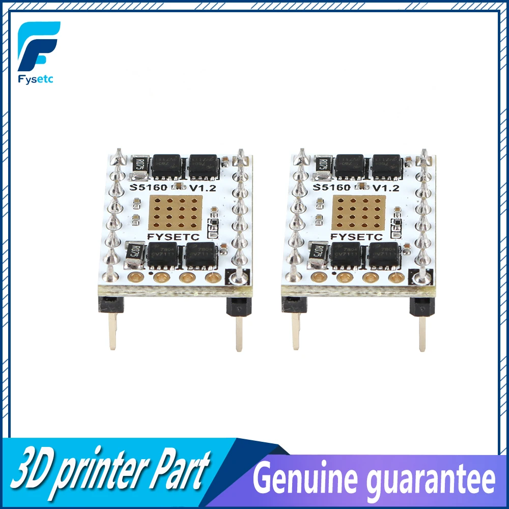 2 шт. TMC5160 V1.2 SPI Драйвер шагового двигателя S5160 высокое Мощность Stepstick Mute драйвер для 57 шаговый двигатель F6 доска VS TMC2130 V1.2