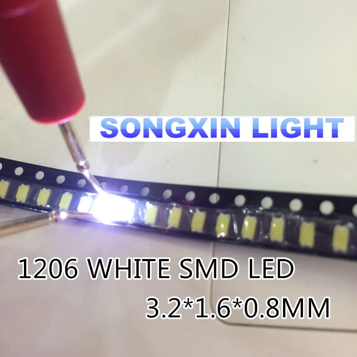 Светодиодный светильник XIASONGXIN SMD 1206 светодиодный супер яркий диодный 1000 шт. 5000-8000k