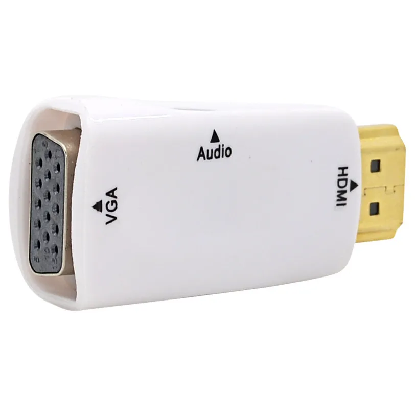 HDMI в VGA конвертер HDMI2VGA разъем адаптер + аудио кабель de Audio Jul18 профессиональная