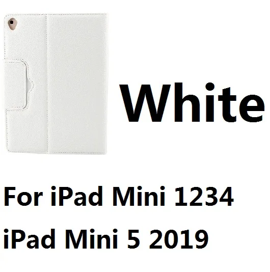 For Mini 12345 White Из искусственной кожи чехол с покрытие клавиатуры Bluetooth для iPad мини 12345 iPad Air 1 2 iPad 9,7 дюймов Pro 9,7 10,5 11 дюймов MacBook Air 10,5 - Цвет: For Mini 12345 White