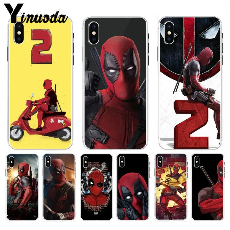 11pro MAX Deadpool2 2018 новый роскошный модный Чехол для мобильного телефона Apple iPhone 8 7 6 6S