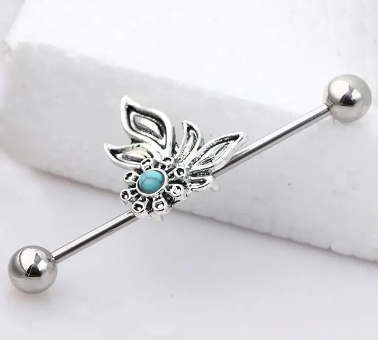 SaYao 1 piece Love Cute Night Owl Surgical Stainless Steel Animal Industrial Barbell Piercing Helix Ear Jewelry | Украшения и