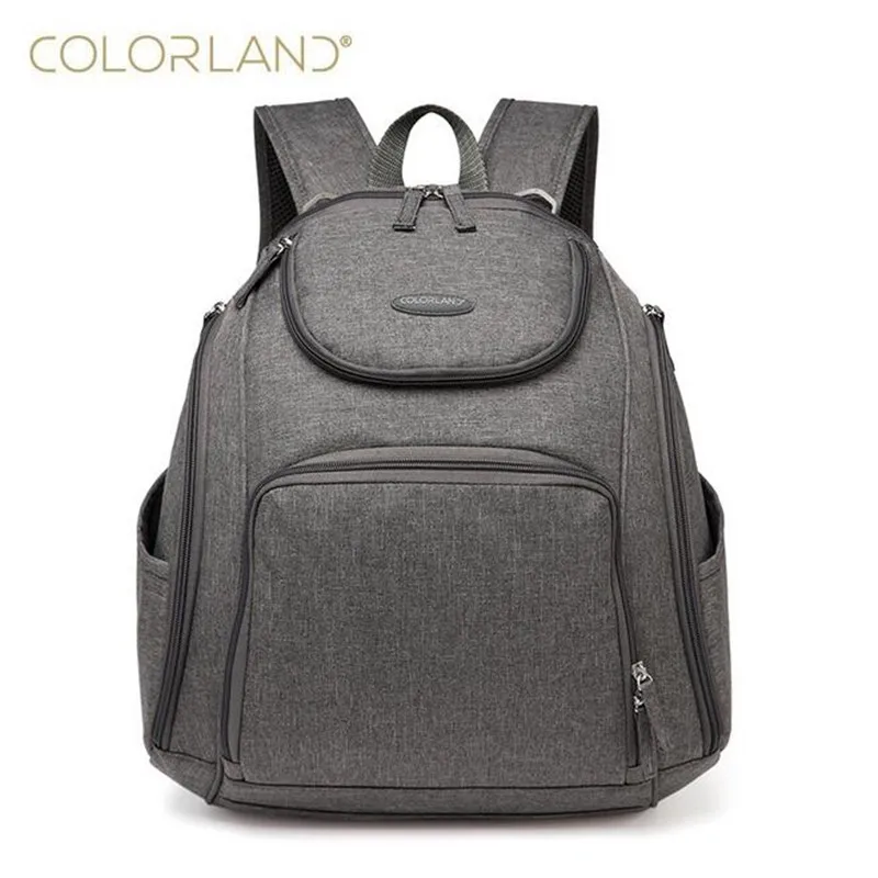 

Colorland Ergonomics baby diaper bag backpack waterproof mother Maternity Handbag baby care nappy changing back pack