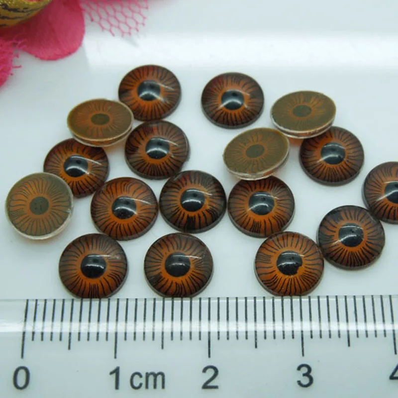 8 мм пластиковые кукольные глаза радужные коричневые для медведя куклы животных