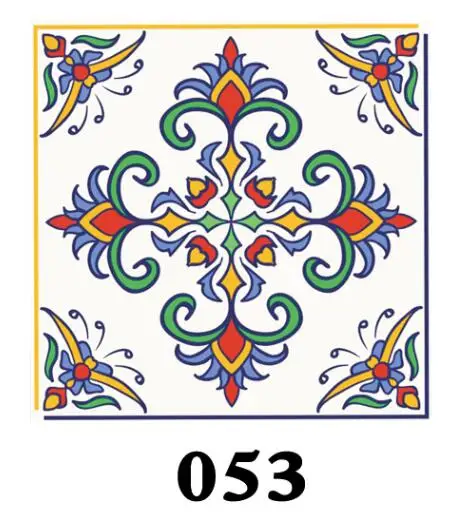 DP053 15 шт./компл. пол Плитки Диагональ стены Стикеры стол Шкаф Кухня украшения Искусство панно Ванная комната Стекло линия талии ПВХ обои - Цвет: DP053