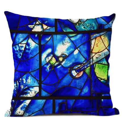 Master Chagall, льняная наволочка с рисунком маслом, декоративная наволочка для подушки для офиса и дома, Almofada Cojines Coussin