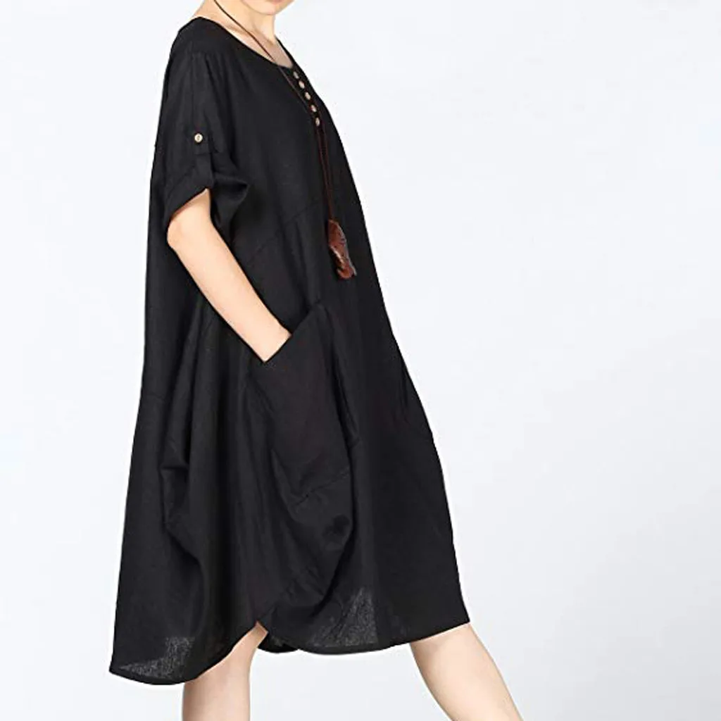 Модное сексуальное летнее платье пляжное 2019 женское хлопковые и льняные платья