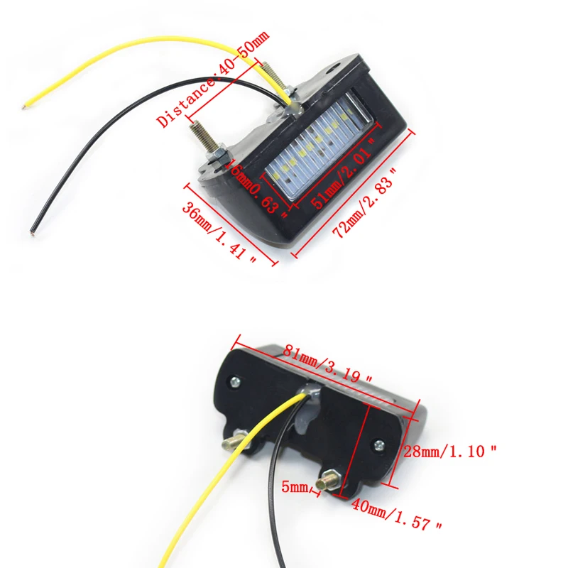 Задний фонарь для мотоцикла 6 светодиодов |