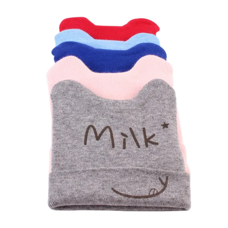 Зимние шапки для детей Skullies Beanie трикотажные милые звезды s девочек мальчиков