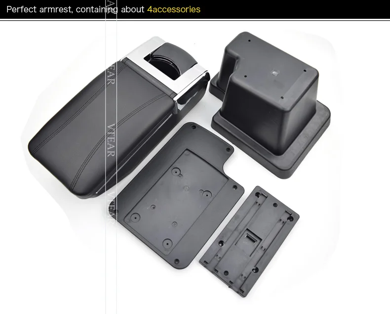 Vtear для VW Tiguan Allspace подлокотник коробка вращающийся подлокотник USB автомобильный стиль хранения центральная консоль модификация авто аксессуары
