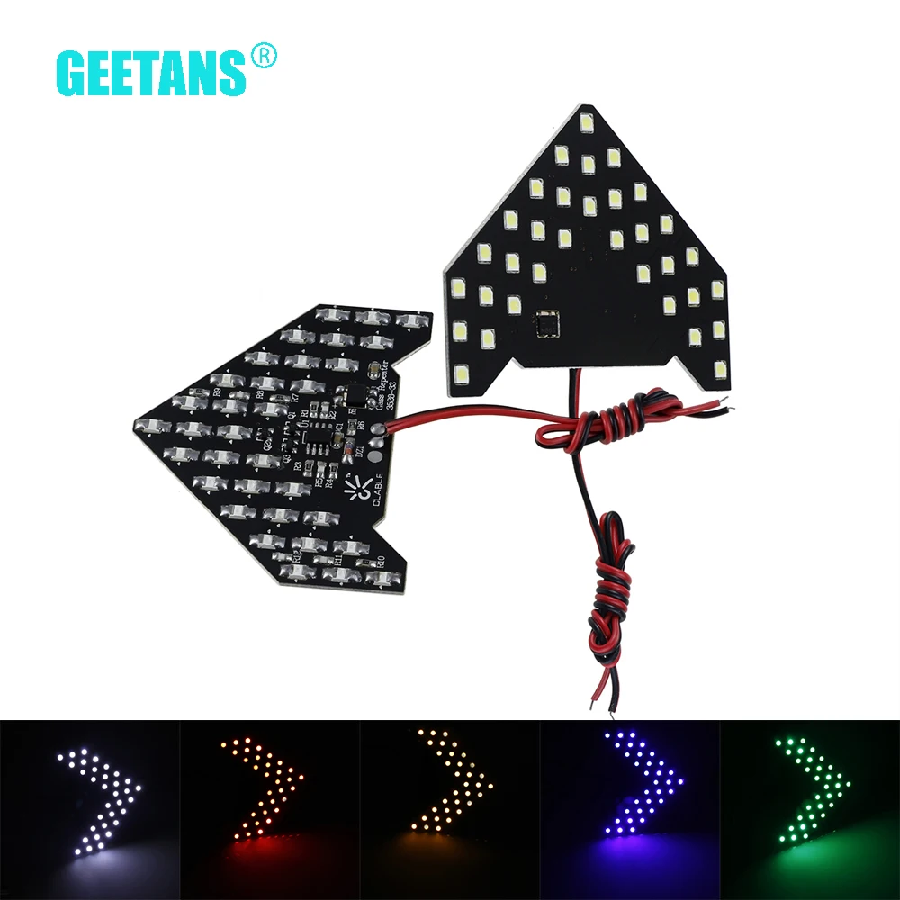 GEETANS 4 шт./компл. 33 светодиодный Arrow Panels автомобильный указатель поворота бокового
