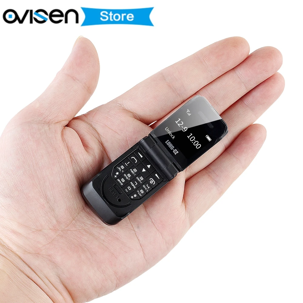 Маленький Флип Мобильный телефон LONG CZ J9 0 66 &quotтелефона Беспроводной Bluetooth Dialer