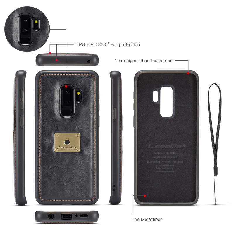 Для samsung Galaxy S9 чехол Чехол Флип кожаный бумажник отделения для карт Стенд крышка Капа Fundas для samsung Galaxy S9 S8 Plus Note 9 8