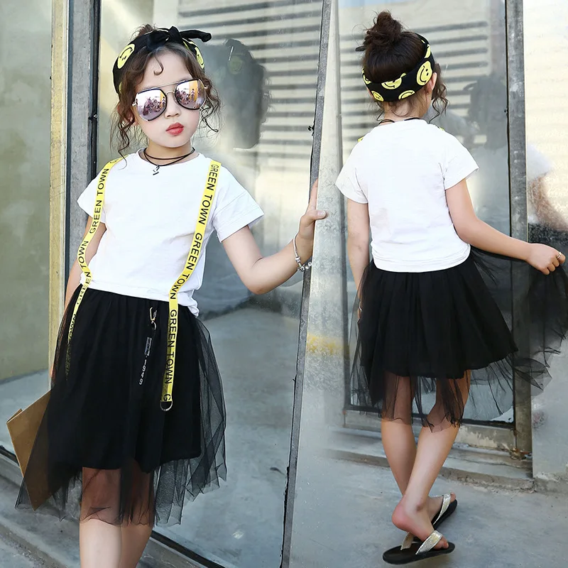 Коллекция 2018 года новые летние комплекты детской одежды для девочек модные