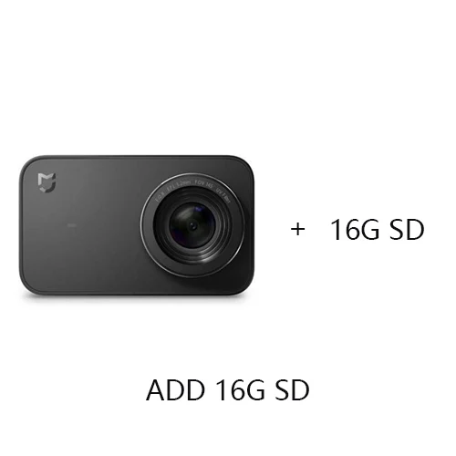 Add 16G SD Xiaomi Mijia Mini Портативный 4K 30fps экшн видео запись 145 широкоугольный экран 2,4 дюйма - Цвет: Add 16G SD
