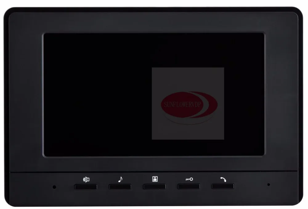 Инфракрасная CCD камера 2 двери 5 кнопок цветная 7 дюймов HD 700 линий видеодомофон