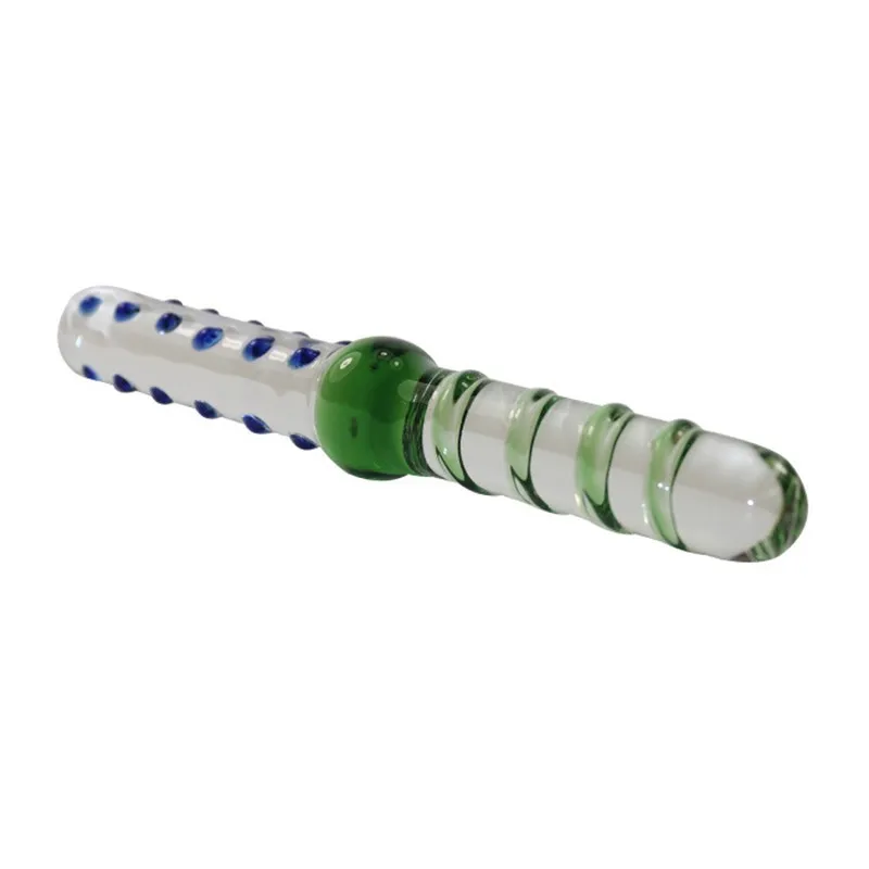 Pyrex Glass Dildo Double Ended Headed Crystal Fake Penis Anal Butt Plug G Spot Stimulators Sex Toys For Woman | Красота и здоровье