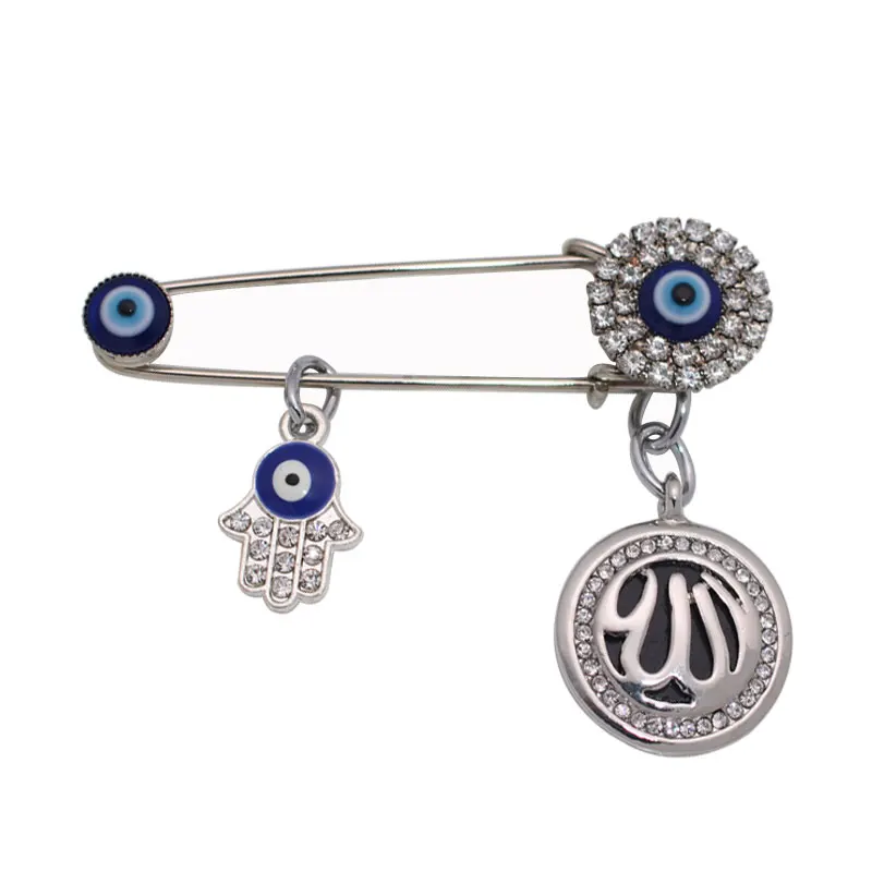 ZKD мусульманский Аллах Турецкий Дурной глаз hamsa ручная Фатима шарф из нержавеющей