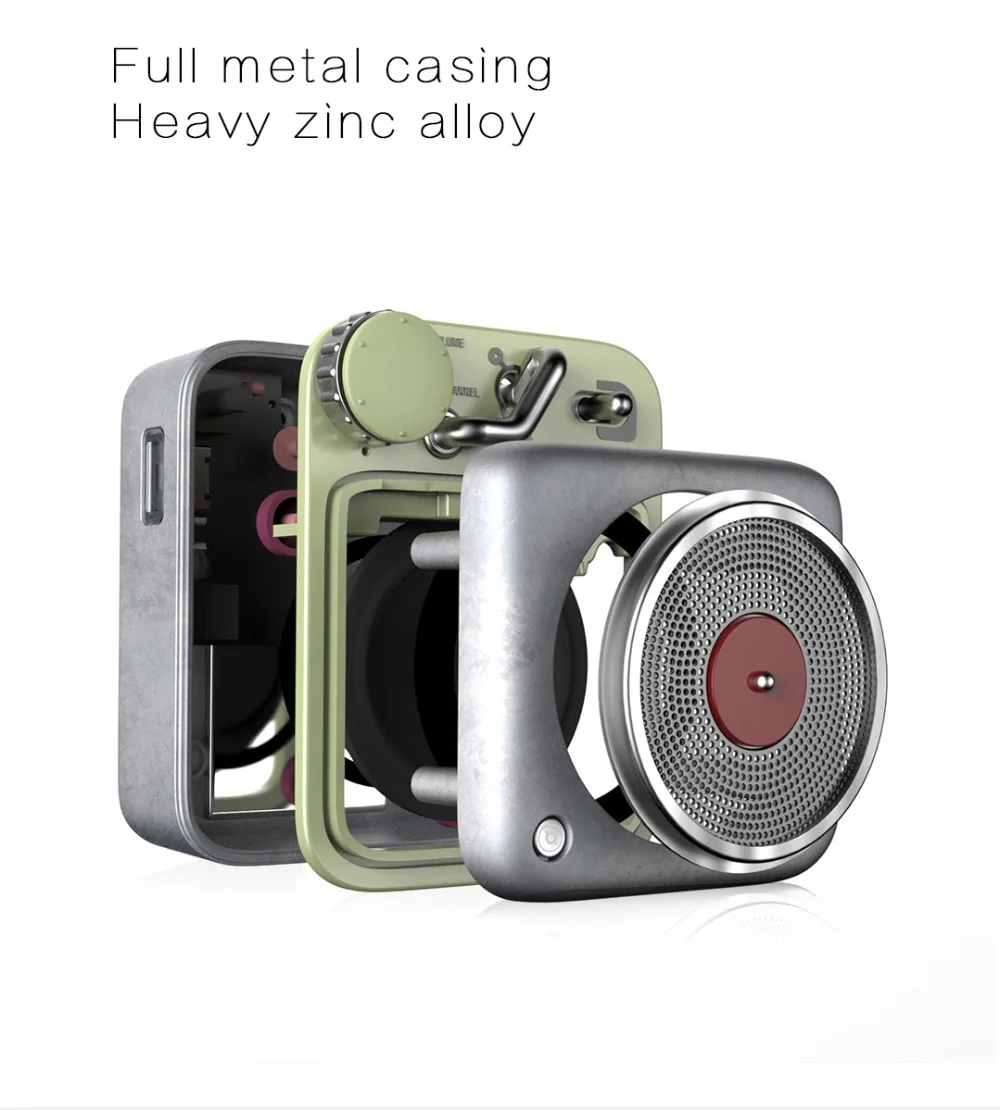 Xiaomi Mijia Элвис атомное Магнитофон B612 блютуз Умный аудио портативный цинк алюминий ракушка оратор Музыка Классический дизайн Качество звука в виниле Добавить сумку и шнур Xiaomi