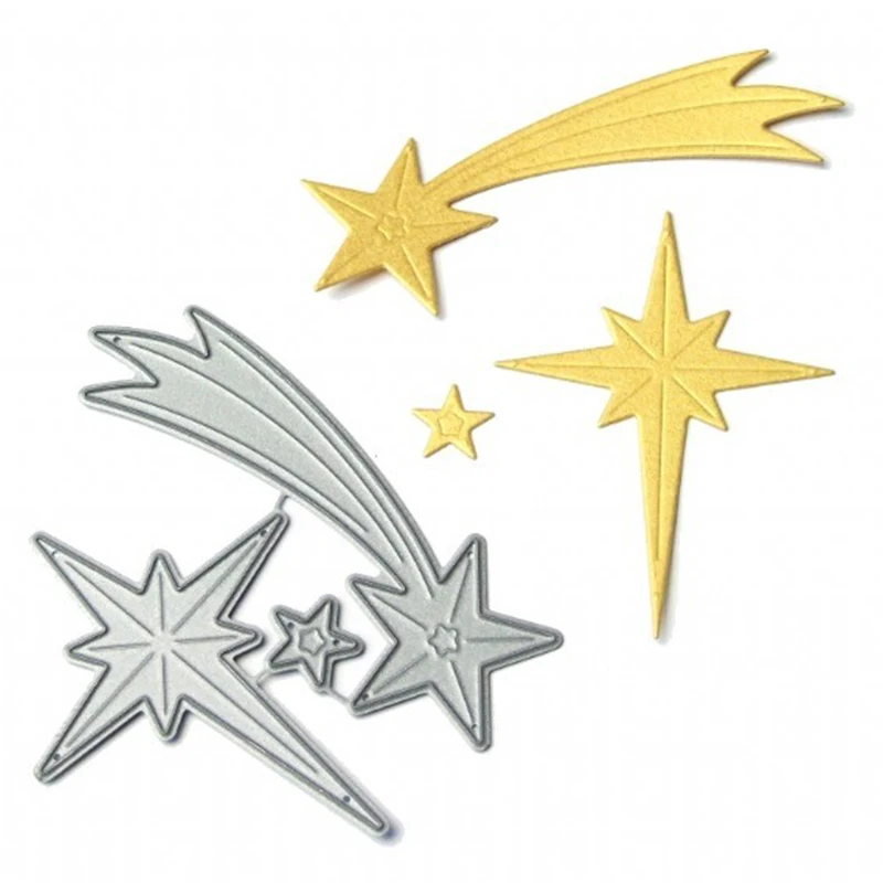 Трафареты для резки металла 3 шт./компл. звезды трафареты рукоделия скрапбукинга
