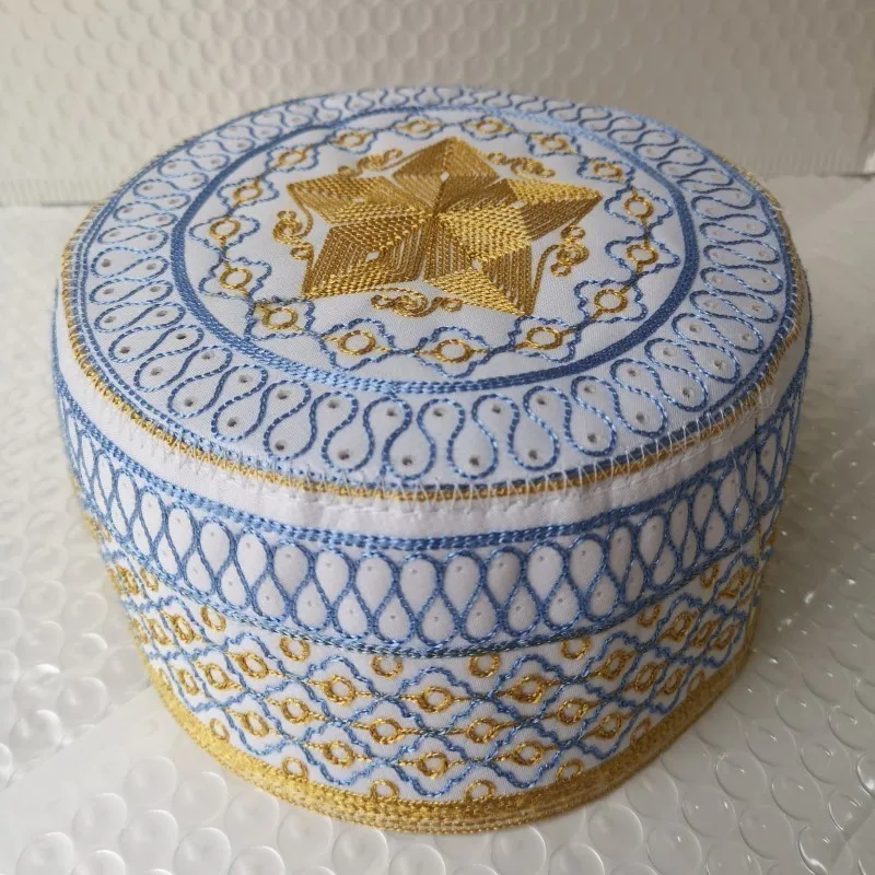 Мужские ислам молитвенные шапки высокого качества кепки с вышивкой ислам ic Kufi Topi Kippot Kippa мусульманские турецкие намазы египетские мужские шляпы