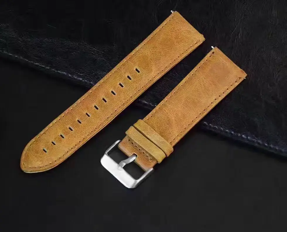 Кожаный ремешок для Samsung active s2 S3 Pebble time classic Huawei watch GT 2 pro xiaomi Huami amazfit 1 s pace bip lite 22