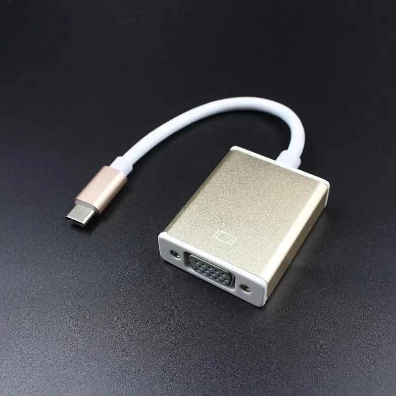 Фото 2 цвета USB 3 1 Type C к VGA адаптер папа 1080p Женский конвертер R20 Кабели VGA 2 цвета USB 3 1 Type C к VGA адаптер папа 1080p Женский конвертер R20 Кабели VGA