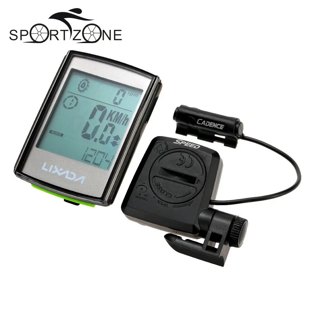 Велосипедный компьютер 2 в 1 беспроводной многофункциональный с ЖК экраном