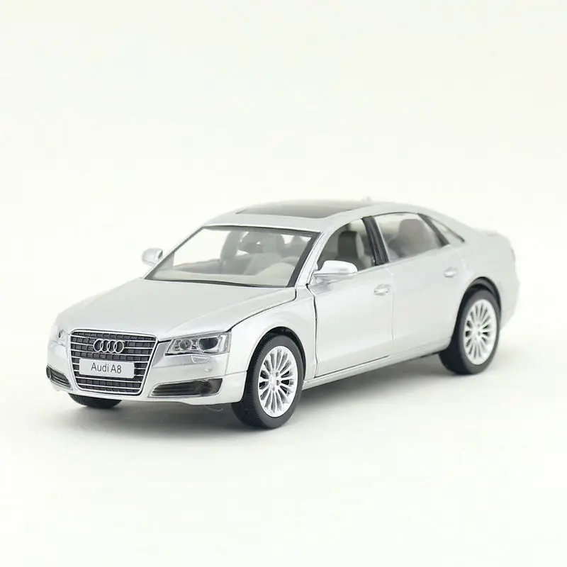 Масштаб 1:32/литая металлическая Игрушечная модель/Audi A8/автомобиль со звуком