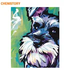 Масляная краска CHENISTORY, бескаркасная картина сделай сам для рисования собак по номерам, современное домашнее настенное искусство, акриловая краска по номерам для домашнего искусства