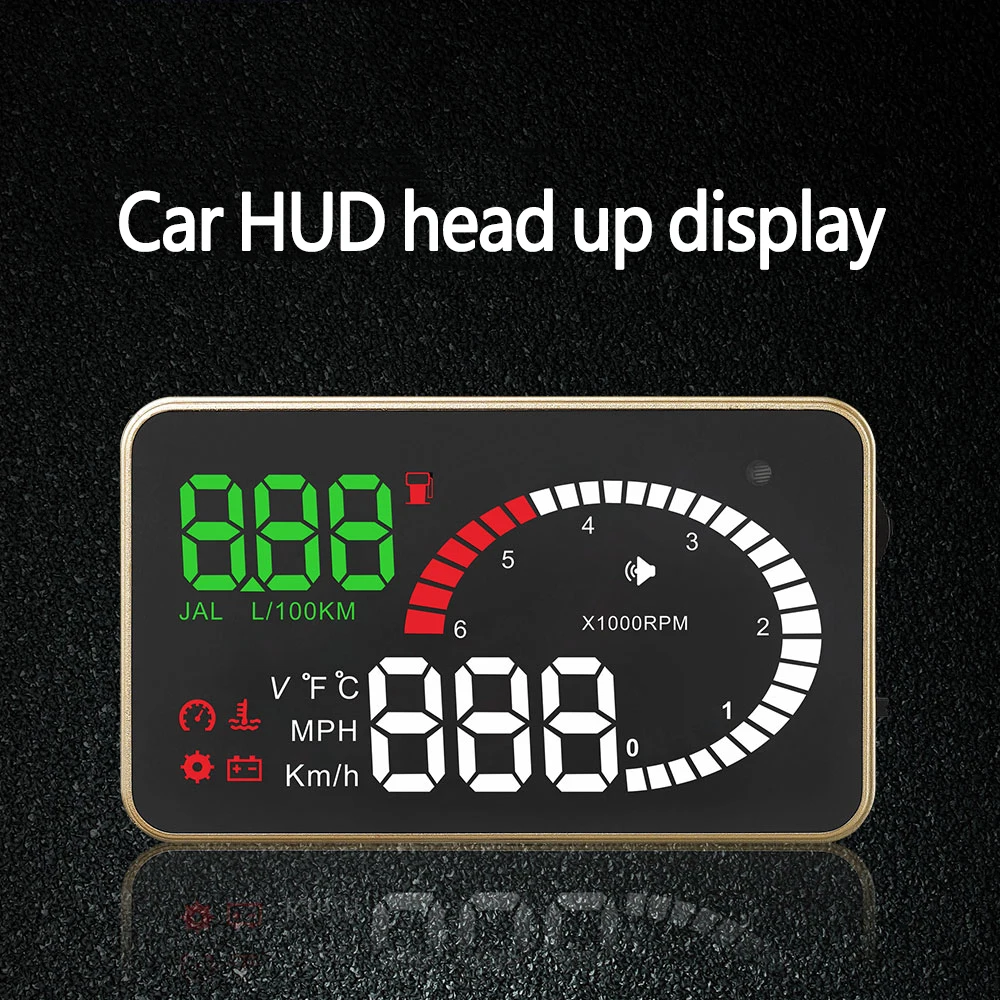 Автомобильный Hud OBD2 авто дисплей Автомобильный проектор gps Спидометр OBD2 дисплей проекция на лобовое стекло напряжение Сигнализация Автомобильный экран