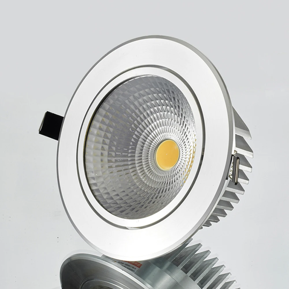 Приглушаемый светодиодный потолочный светильник точечный с COB матрицей