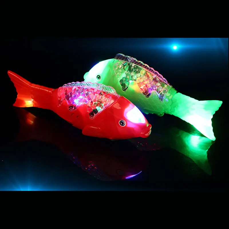 5 шт./лот светодиодные качели в виде рыбок светящиеся Цветные мигающие лампы