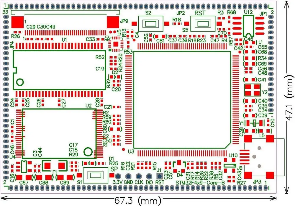 Для Mini STM32F429II core board SDRAM NAND STM32F429IGT6 обновленная версия|Антенны| |