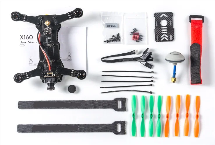 X160 Pro Micro FPV Racer с 5 8G 32CH 200 мВт Передатчик 1/3 CMOS Широкий объектив ARF|banana beads|banana clips for