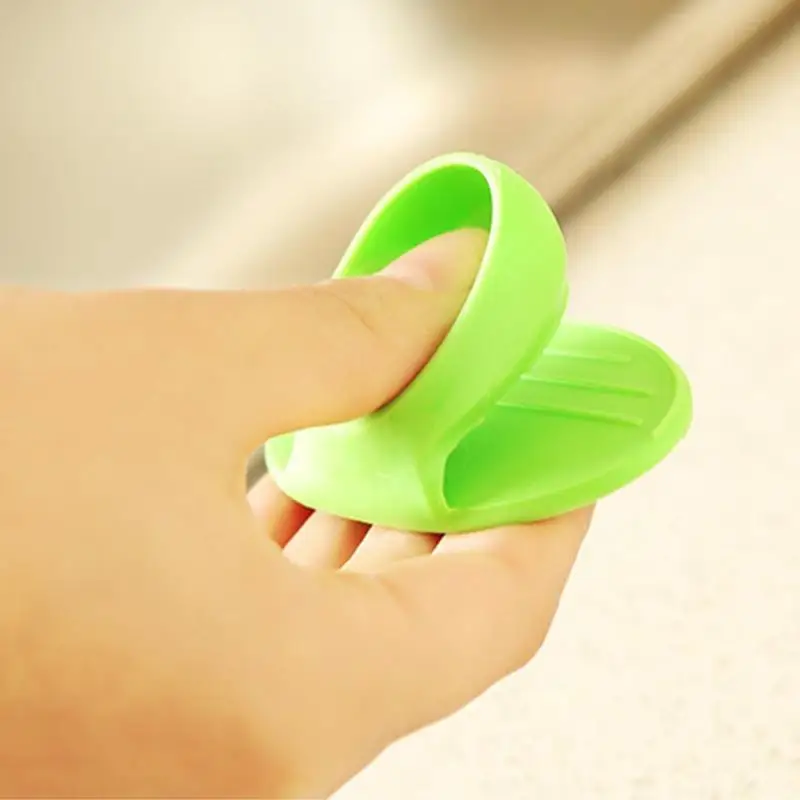 Силиконовая для микроволновой печи 2 пальца изоляция Концевая чаша Держатель