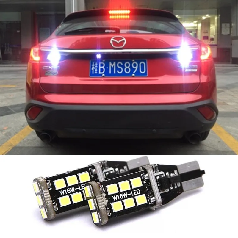 2 шт. T15 921 912 W16W 15 светодиодный Автомобильный Обратный светильник резервный s для