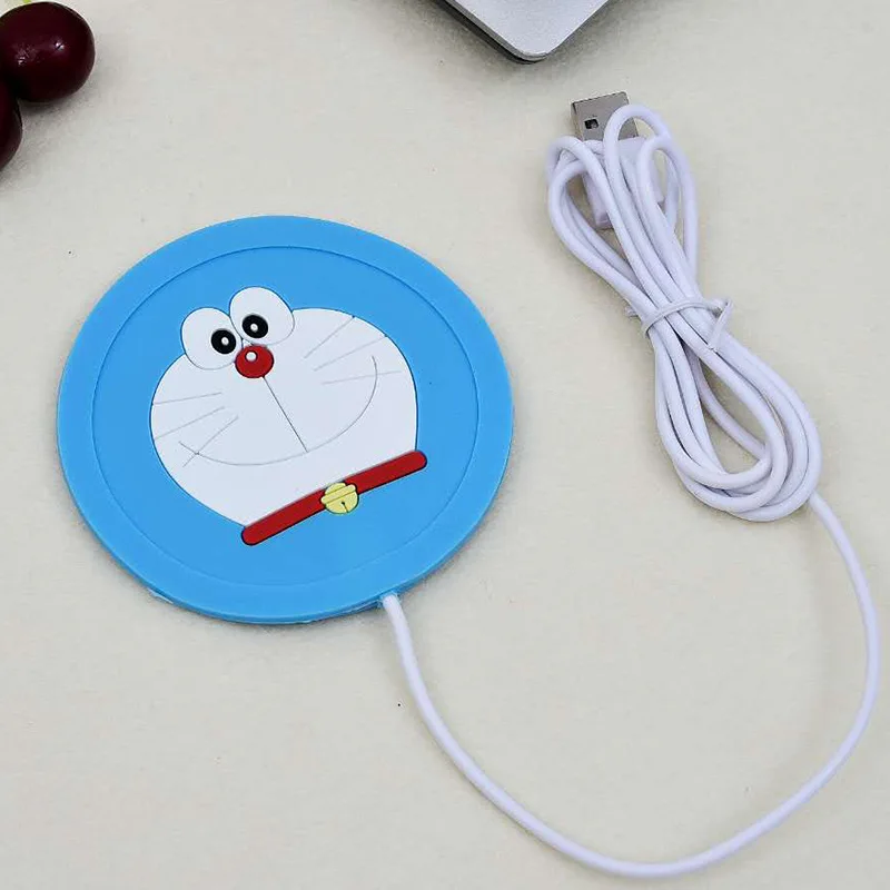 Стильная футболка с изображением персонажей видеоигр 5В USB грелка силиконовый тепла в солнечном нагревателе для молока Чай Кофе Кружка Горячие напитки чашка коврик, кухонные инструменты нагреватель Новые
