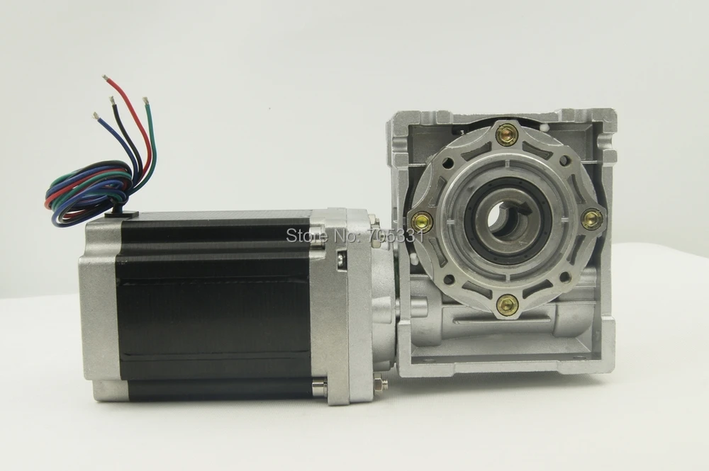 NEMA34 шаговый двигатель 8.5NM С червячным редуктором 5:1/7,5: 1/15: 1/25: 1/30: 1/40: 1/60: 1/100: 1 Передаточное отношение редуктора и выходной вал