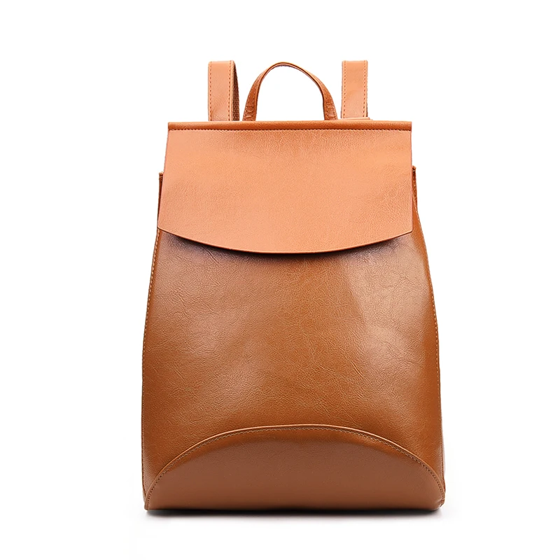 Женский винтажный рюкзак дизайнерский кожаный высокого качества для девочек