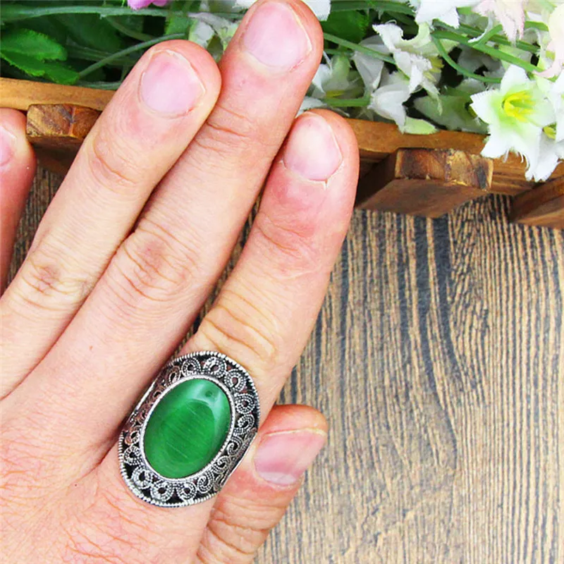 5 цветов овальный опал кольца для Для женщин классический цветочный Дизайн