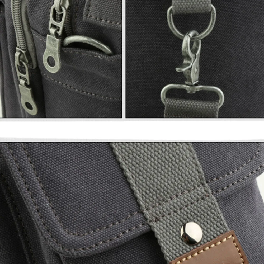 Мужская холщовая Высококачественная сумка-мессенджер на плечо дорожная сумка