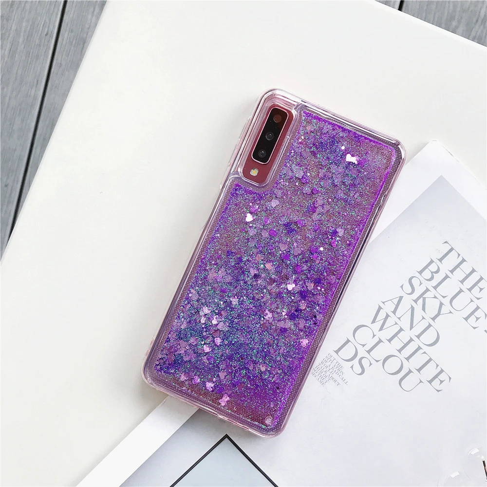 Шикарный Блестящий Мягкий пайетки чехол для samsung Galaxy J2 J3 J4 J5 J6 J7 J8 A3 A5 A6 A7 A8 плюс A9 чехол с мерцающим текучим песком чехол