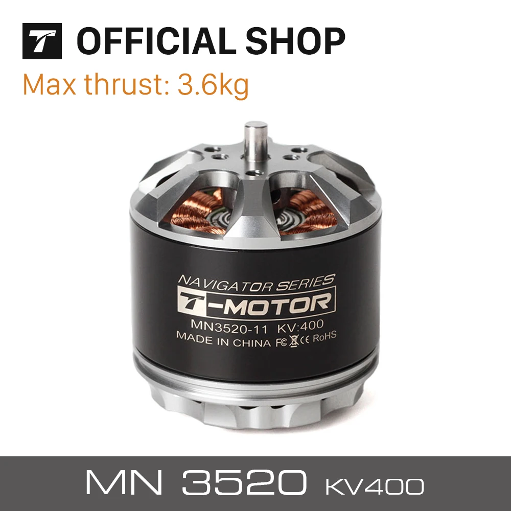 

T-motor Outrunner Brushless Motor Special Design MN3520 400KV for Multicopter UAV RC Drones Copter Quadcopter