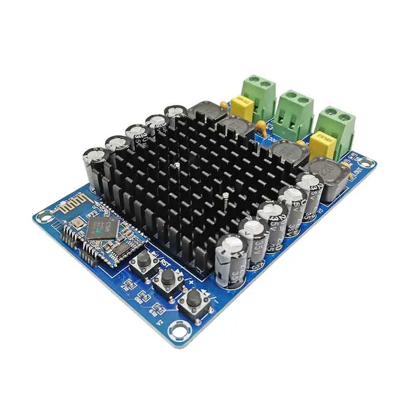 KYYSLB XH A102 100W * 2 DC12 24V TDA7498 CSR8635 4 1 Bluetooth Плата усилителя высокой мощности плата