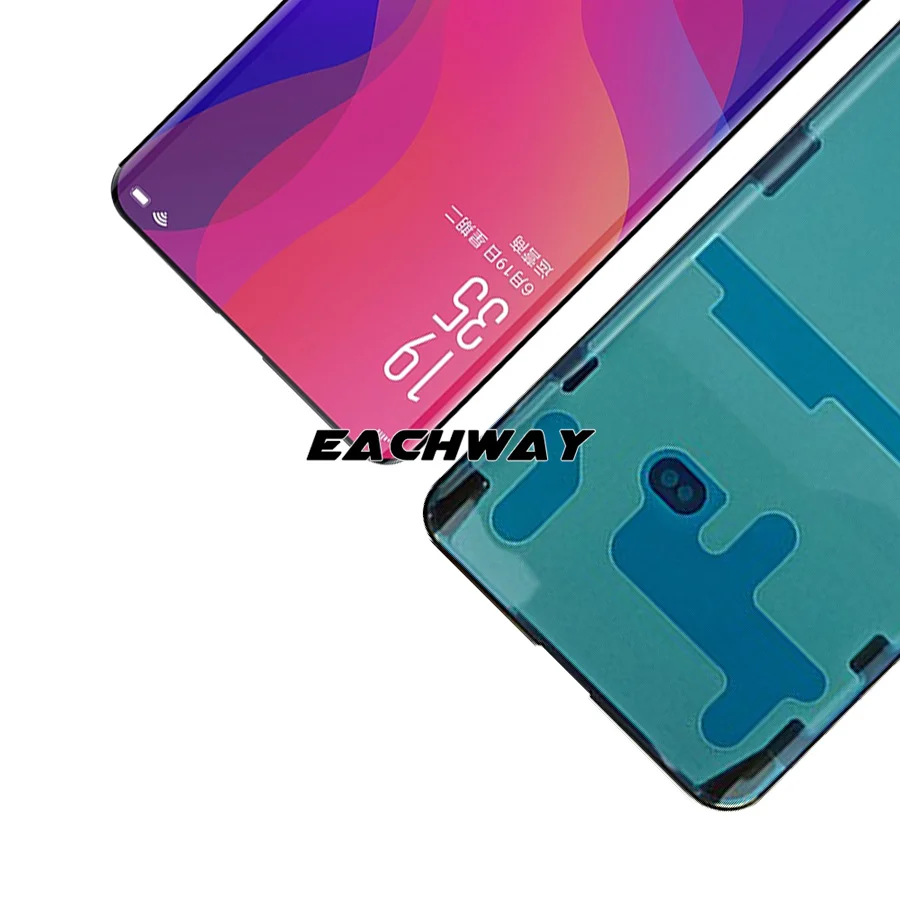 Черный 6,4" ЖК-дисплей OPPO Find X экран с кодирующий преобразователь сенсорного экрана в сборе FindX запасные части OPPO Find X lcd
