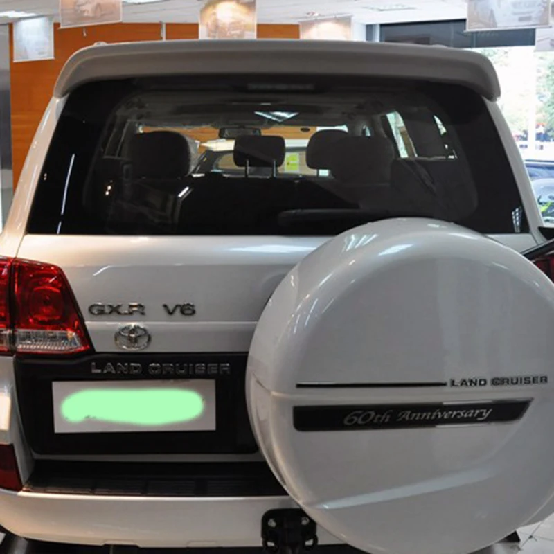 Для Toyota Land Cruiser LC200 спойлер 2008- Высокое качество ABS Материал автомобильный спойлер праймер цвет внедорожник автомобиль заднее крыло
