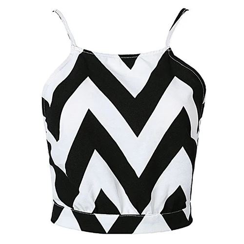 Женский костюм двойка с вырезом лодочкой в полоску без рукавов топ сексуальные