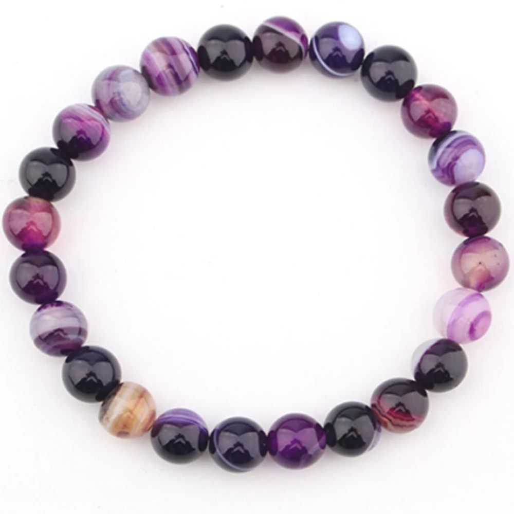 Драгоценный браслет Чакра из полудрагоценного камня натурального камня Ligure, 8 мм, женский модный браслет с подвеской Mala.